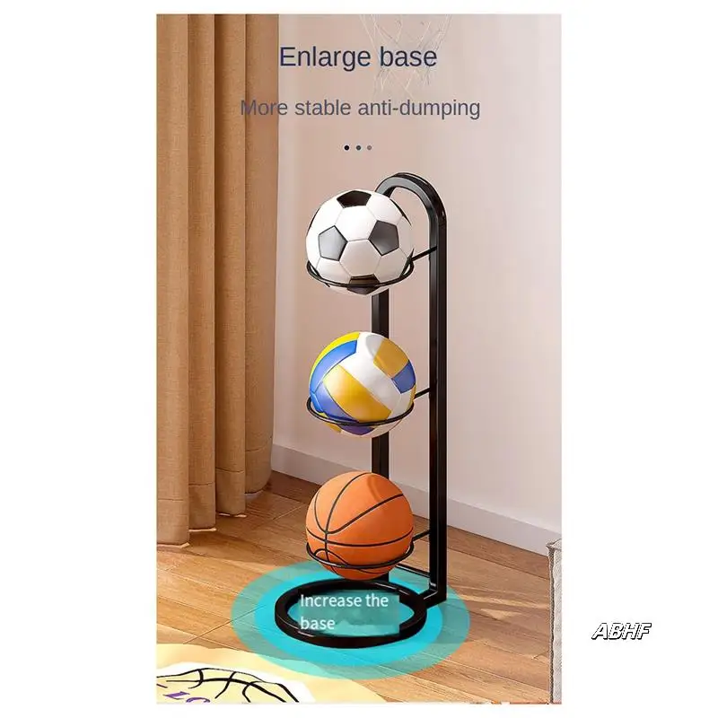 

Three-Layer Iron Basketball Stand, For Volleyball, Football Storage Rack, Multi-Layer Storage Rack