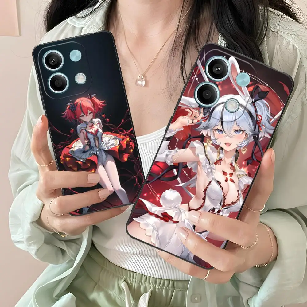 Чехол для телефона Wuthering Waves Camellya для Xiaomi Redmi Note 14 13 12 11 A5 3 2 1 Pro Plus 4G 5G с цветной печатью, защитная роскошь
