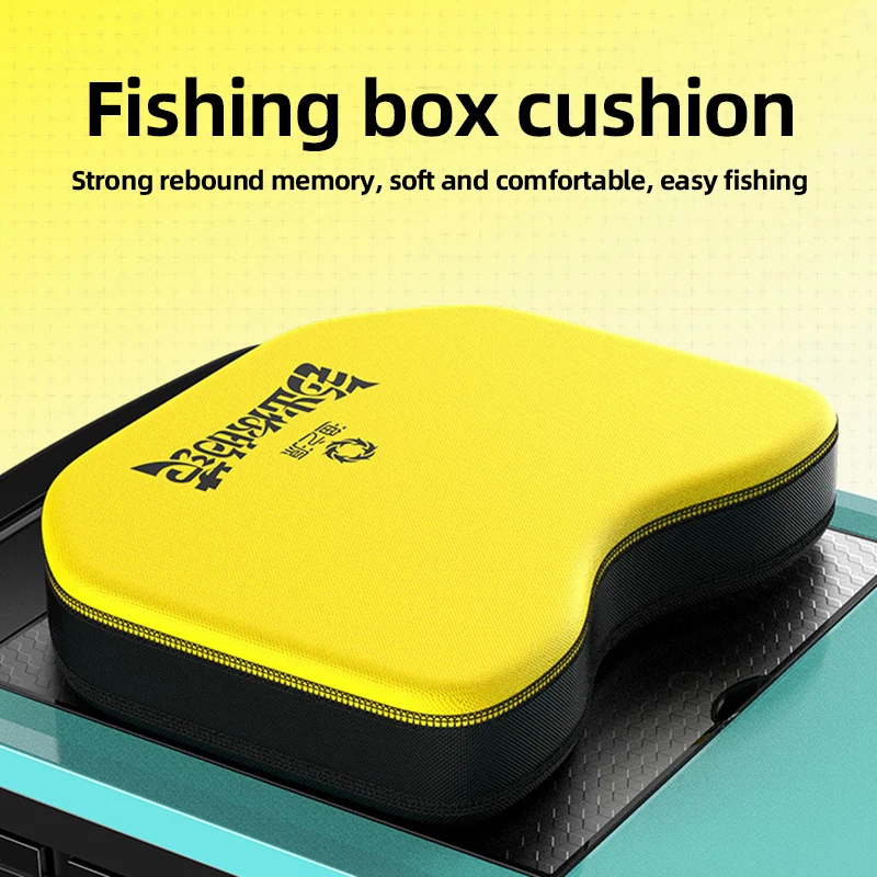

Подушка сиденья для рыболовной коробки, утолщенная дышащая, высокая плотность, эластичность, удобный мягкий стул для рыбалки на открытом воздухе, прочная присоска