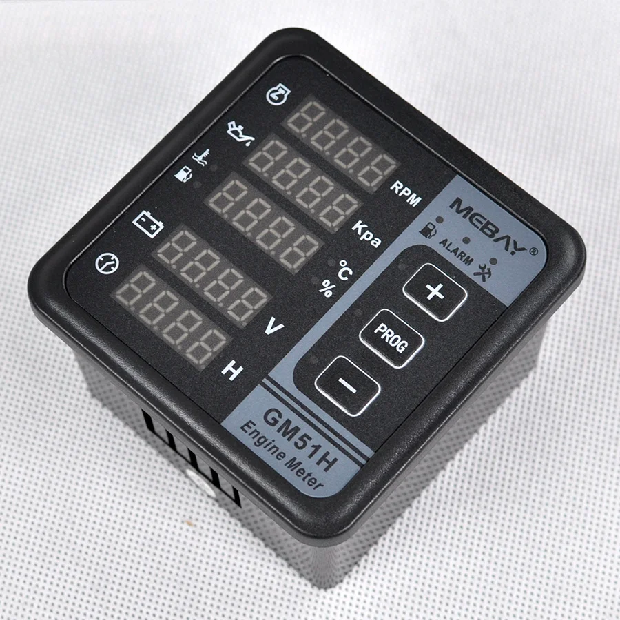 

GM51H engine multifunctional digital display controller, speed/water temperature/fuel level/oil pressure timing instrument