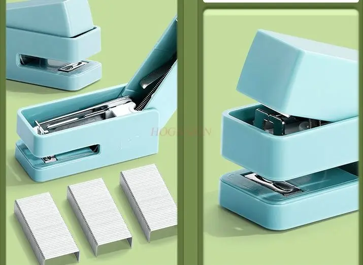 Stapler Mini Warna Morandi Stapler Siswa Kecil Stapler Portabel untuk Siswa