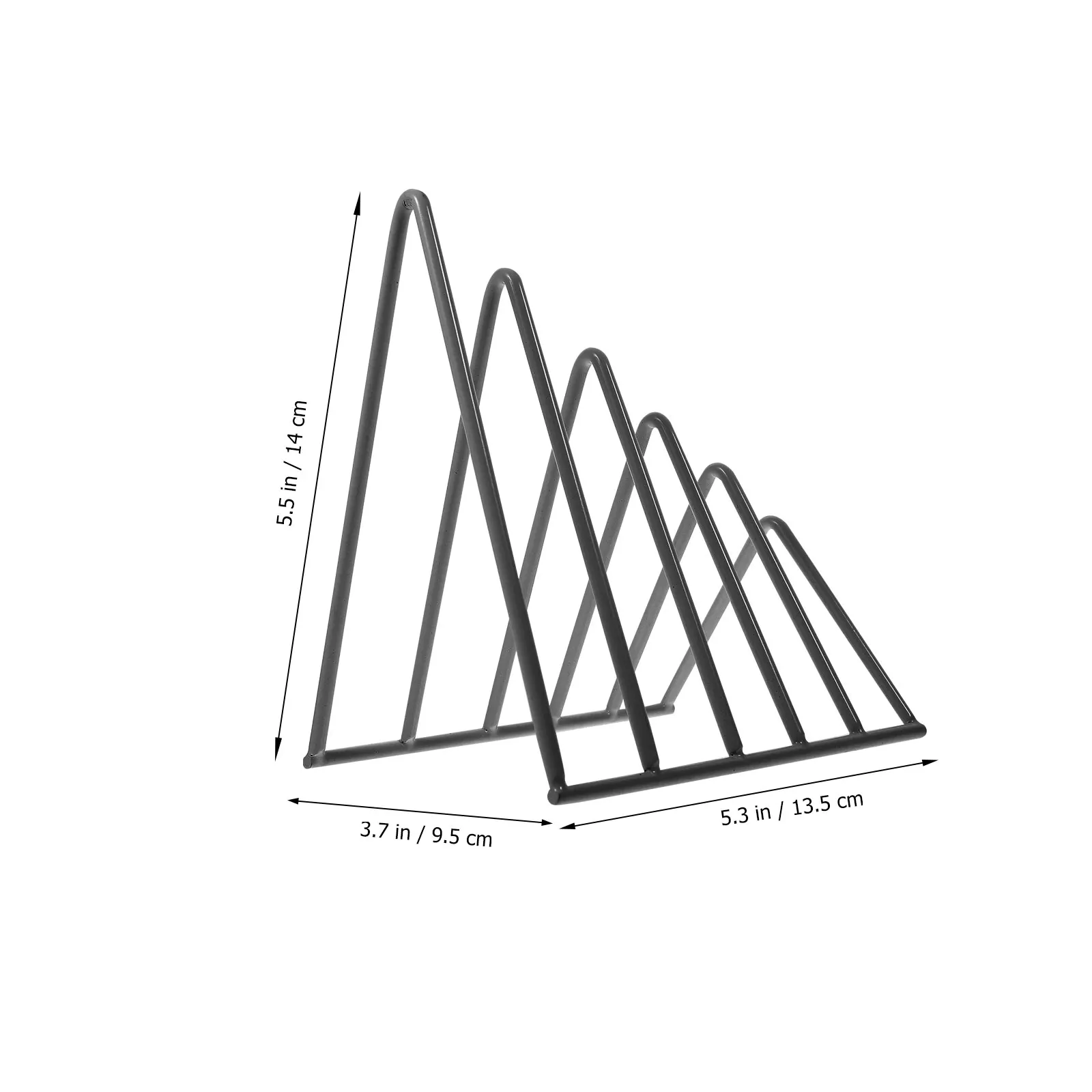 Organizador de archivos triangular, arte del hierro, oficina creativa, libros de escritorio, almacenamiento de revistas, periódico, estantería, portalápices, decoración de escritorio