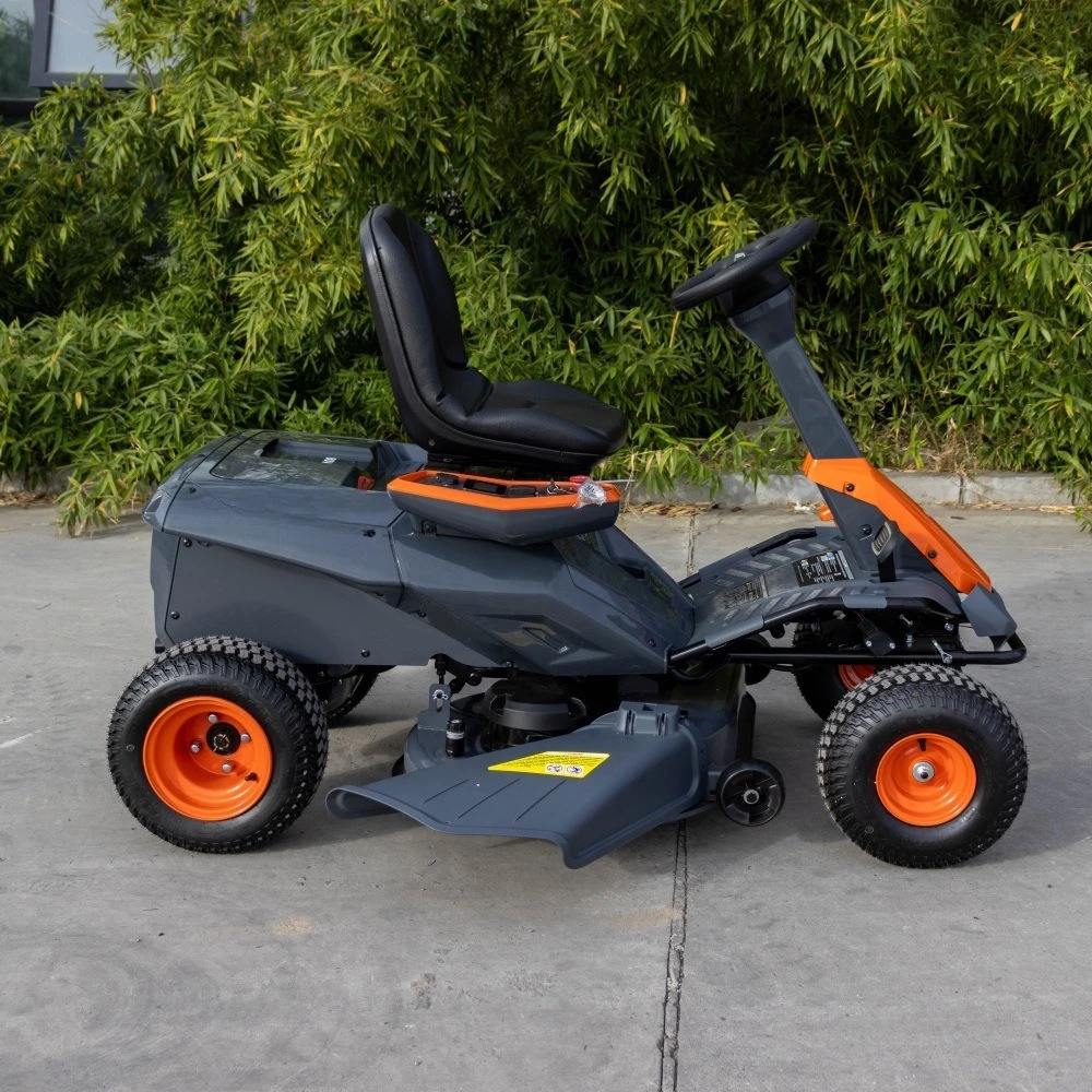 38‑Inch Lithium‑Ion Battery Riding Lawn Mower, Rechargeable Lawn Mower for Regular Lawn Maintenance