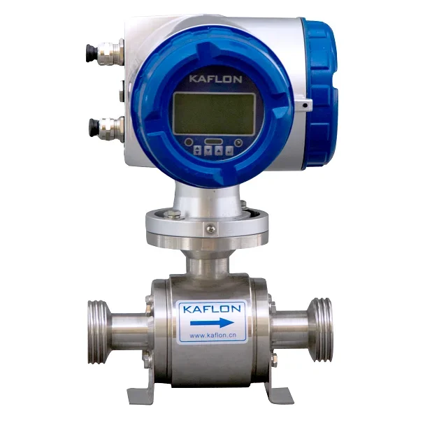 

MAG3000 SS304 electromagnetic sanitary flow meter measure juice flow beverage flow