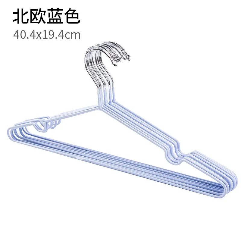 10/20Pcs 40cm Steel Wire Hangers Wardrobe Organizer Holder Hanging Storage Drying Rack Adult Clothes Coat Anti-skid Pant Clip