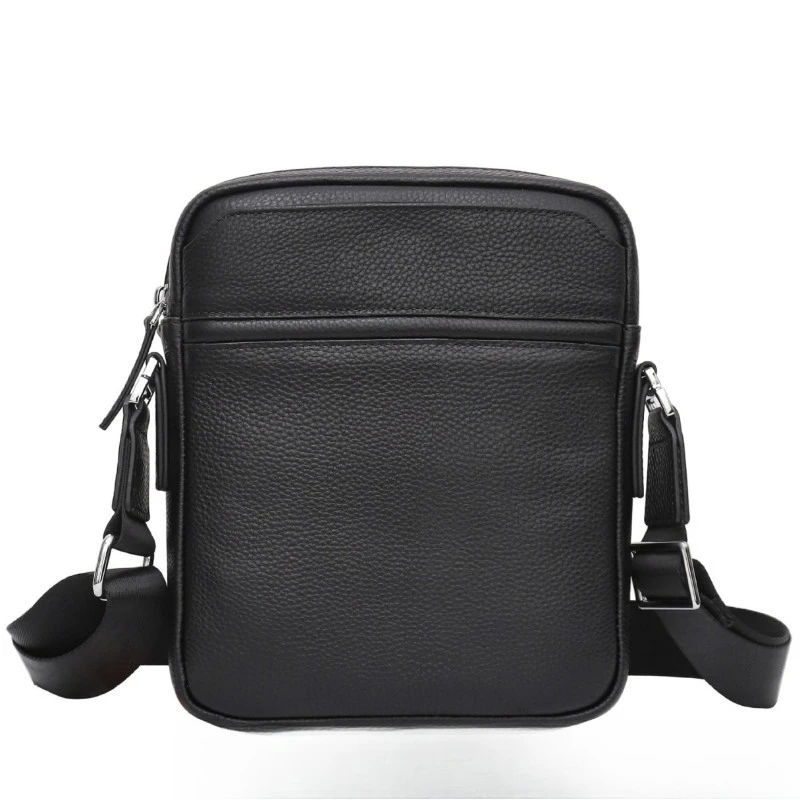 

Men's leather mobile phone backpack, fashionable casual men's bag