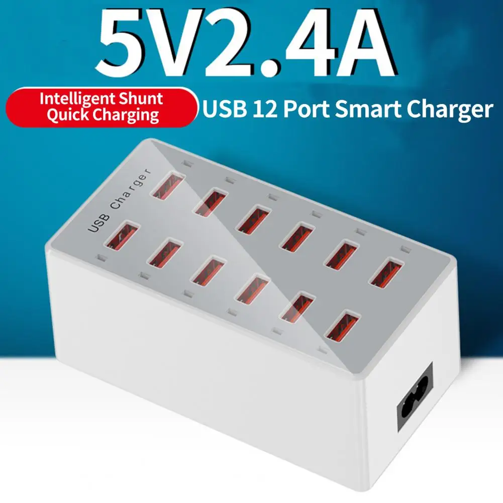 

Mobile Phone Charger Useful Convenient Stable USB Row Charger Socket for School