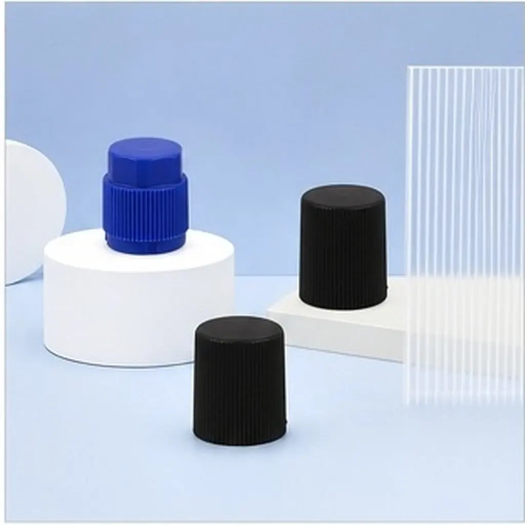 20Pcs Automotive Ac Valve Caps Stable Material Leak Proof Dust Covers Perfect Fit Universal Car Air Conditioning Service Port