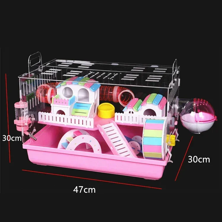 Custom Clear Perspex Acrylic Hamster Cage/Snake Cages/Spider Cage For Small Animals With Including Accessories