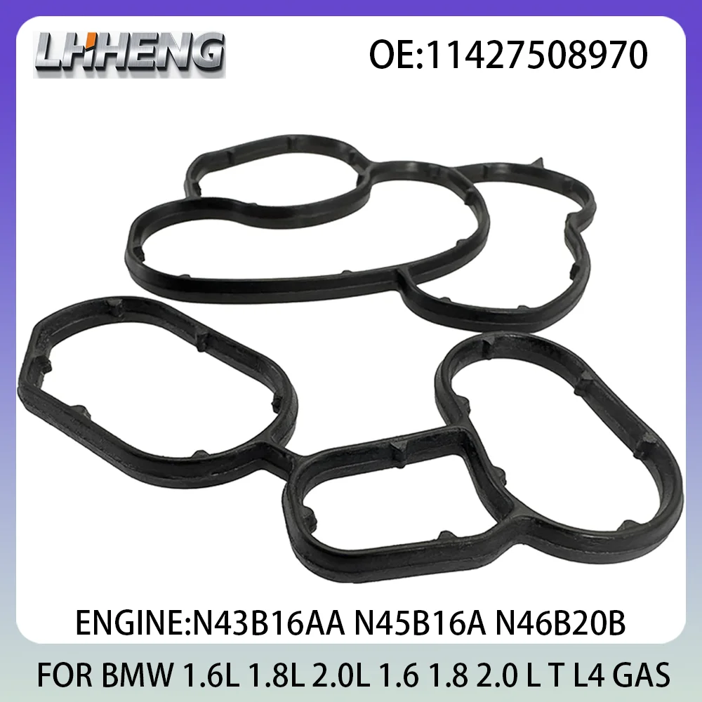 

Прокладка корпуса масляного фильтра двигателя для BMW 1 3 5 X1 X3 Z4 1.6L 1.8L 2.0L 1.6 1.8 2.0 L T L4 GAS 01-15 11427508970 N43 N45 N46
