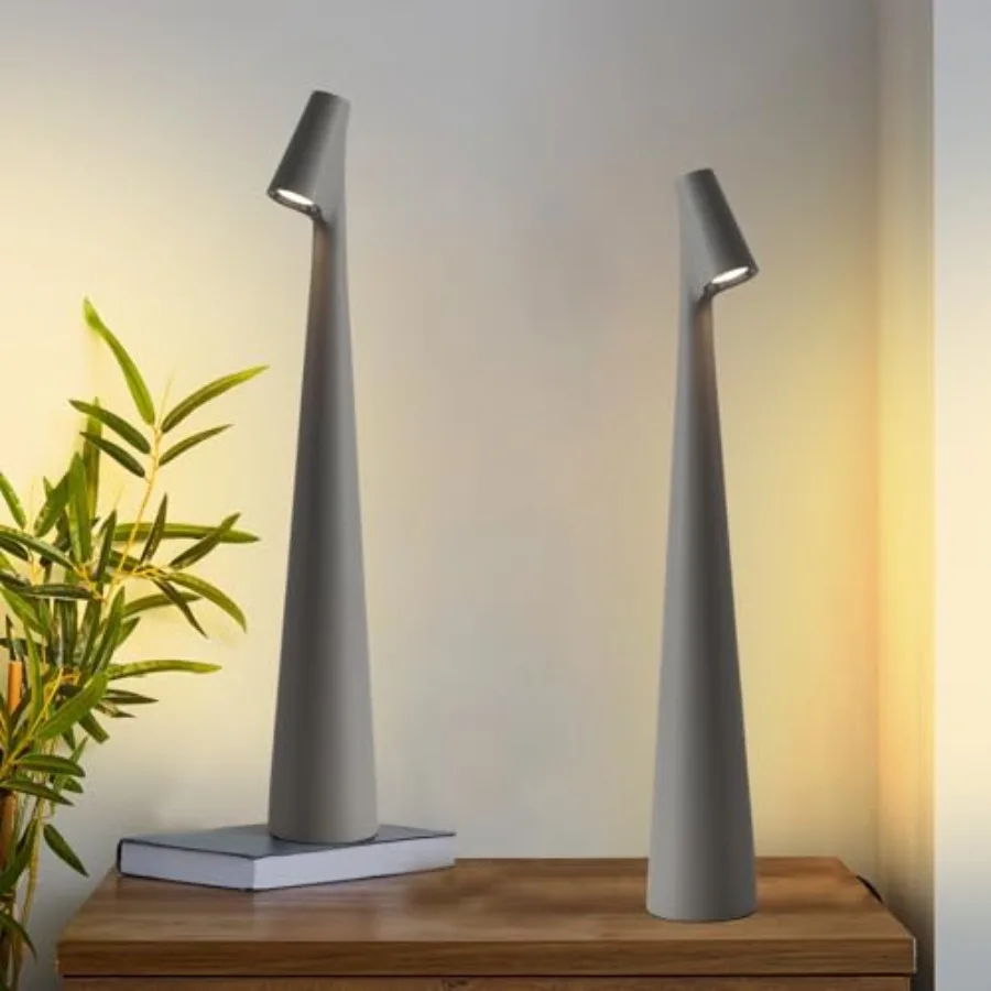 

Cordless Small Table Lamps Set of 23 Levels Brightness Portable Desk Lamp Rechargeable Battery Lights for Outdoor Restaurant Be