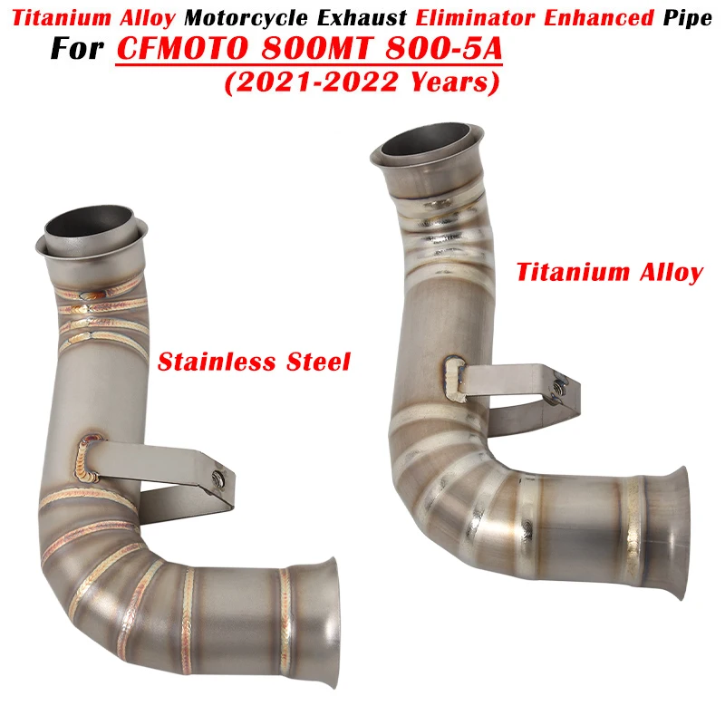 

Slip On For CFMOTO 800 MT 800MT 800-5A 2021 2022 Motorcycle Exhaust System Modified Muffler Middle Link Pipe