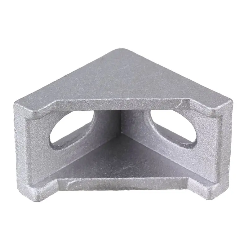 EYFL-50Pcs 4040 Corner Brackets Silver Aluminum 40X40 Corner Fitting Angle Aluminum L Connector Bracket