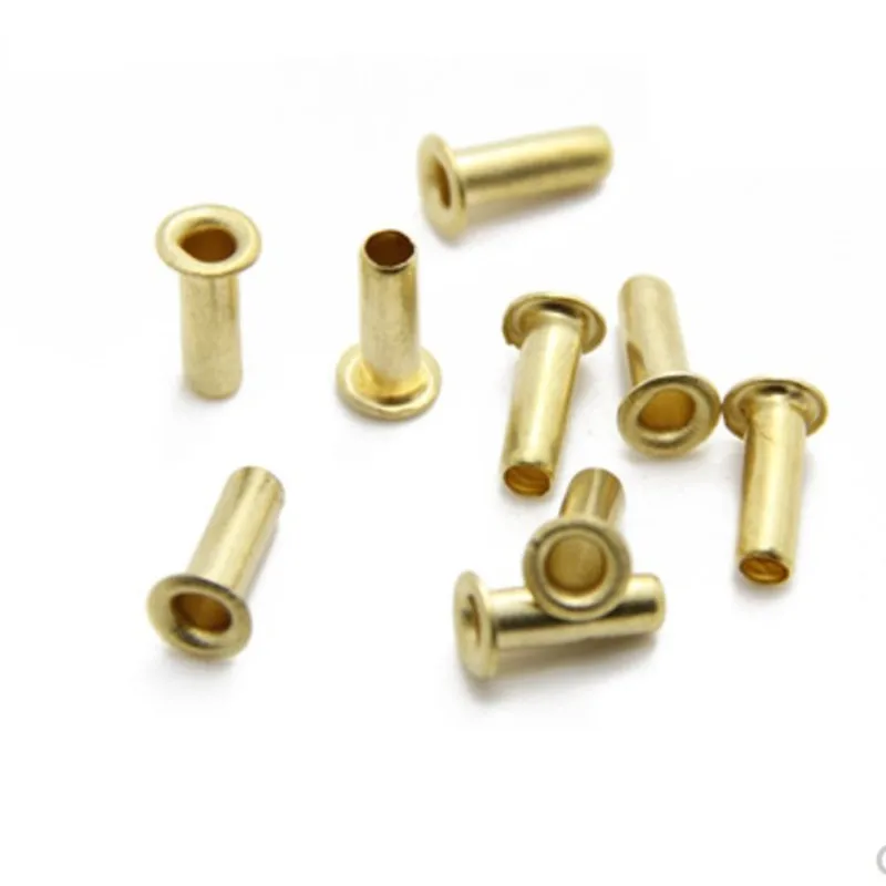 100-500pcs M0.9 M1.3 M1.5 M1.7 M2 M2.5 M3 M4 M5 M6 Tubular Rivets Double-sided Circuit Board PCB Nails Copper Hollow Rivet