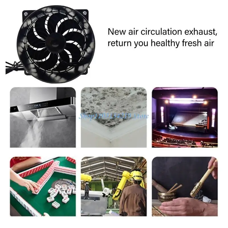 

N5KC 3000RPM 12V Bathroom Extractor Fan Ventilation Extractor Fan Ventilator for Humidity Elimination Kitchen Bathroom