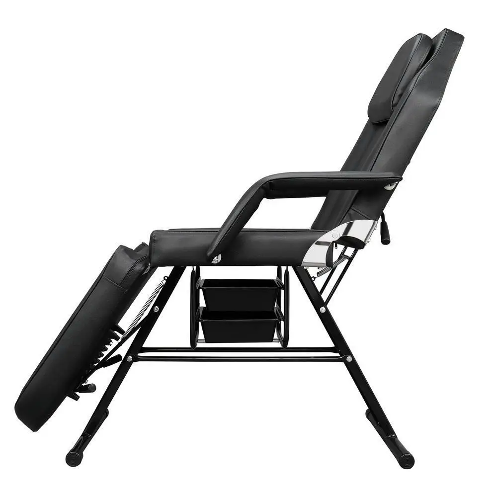 Cama De Salão De Massagem Facial De Couro De PVC, Cadeira De Mesa, Tatuagem De Spa, 330Lbs