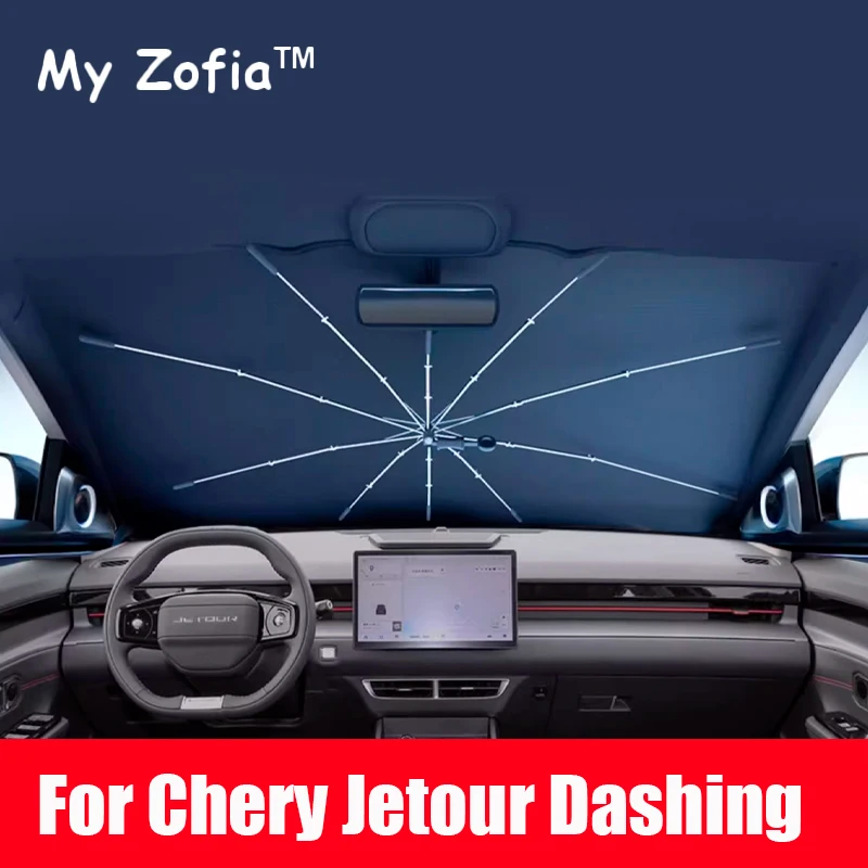 

For Chery JETOUR DASHING 2023 2024 2025 Car Windshield Sunshade Foldable Umbrella amry Front Heat Insulation Accessories