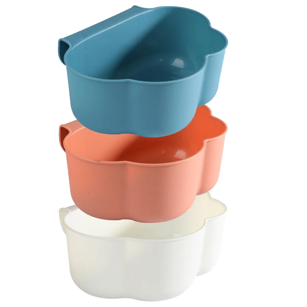 

3Pcs Cabinet Door Hanging Trash Can Kitchen Garbage Bin Plastic Waste Basket Large Capacity Kitchen Storage Container Convenient