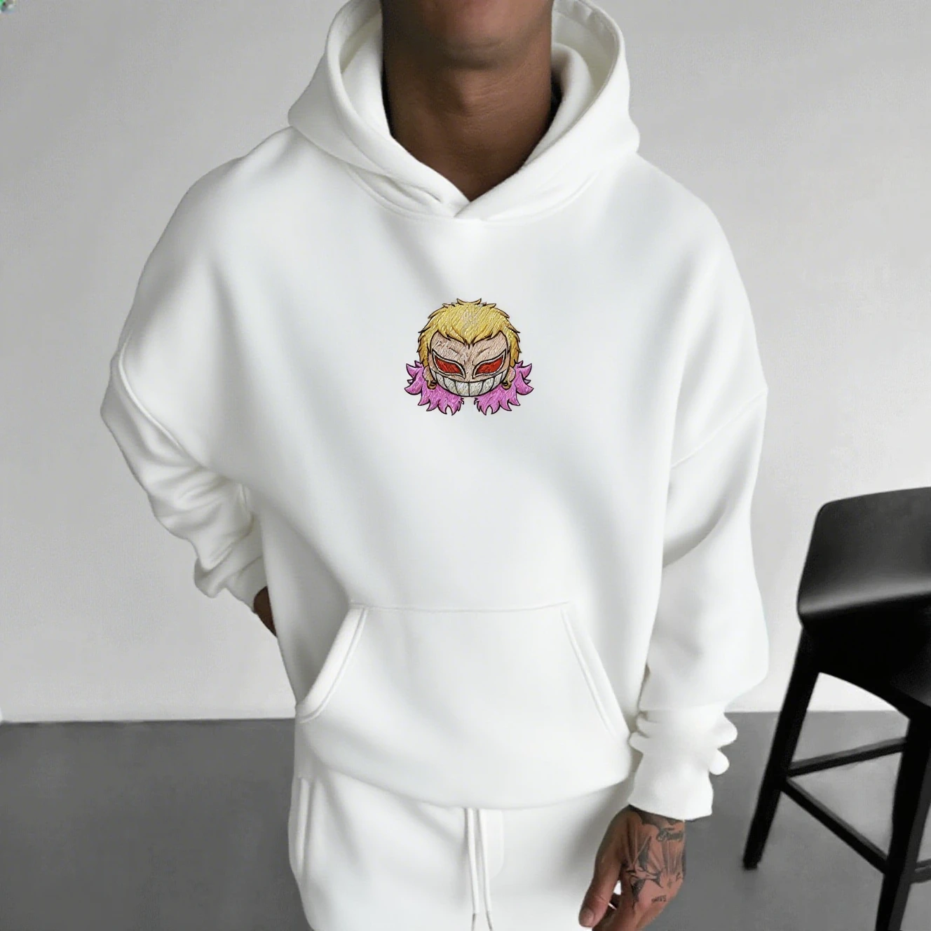 Doffy coringa streetwear moletom com capuz masculino feminino impressão gráfica moletom unisex casual pulôver com capuz primavera outono moda topo