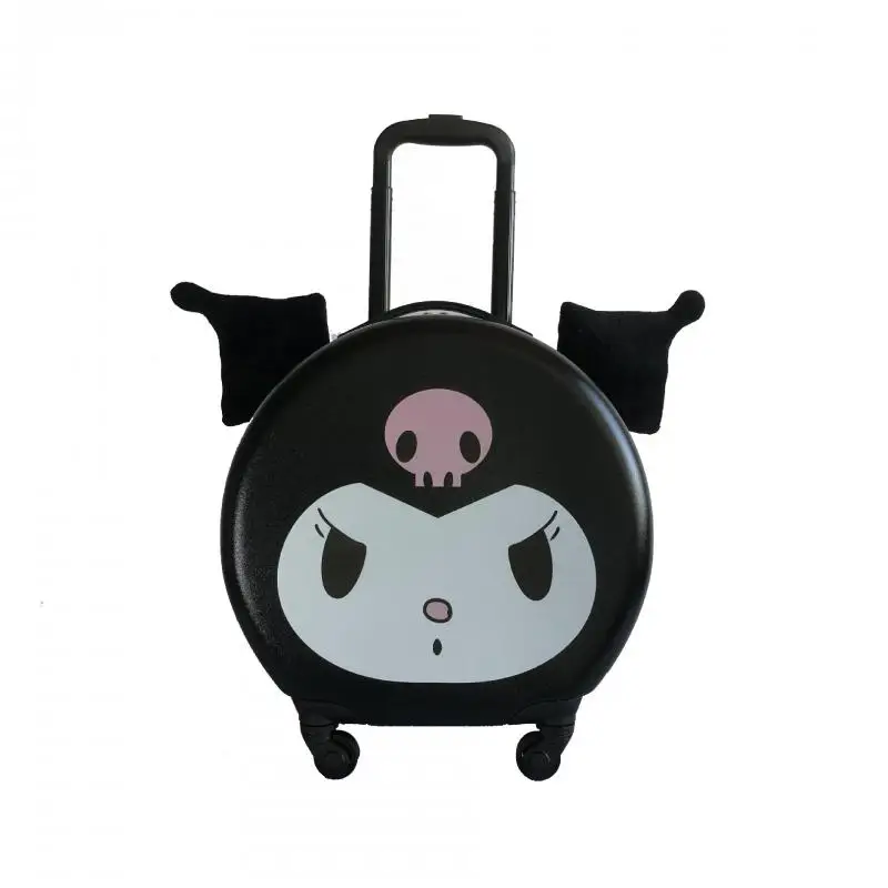 Sanrios Trolley Case Kuromi Anak baru Carry-On koper kartun Cinnamoroll Anime Kawaii Universal Wheel kapasitas besar siswa