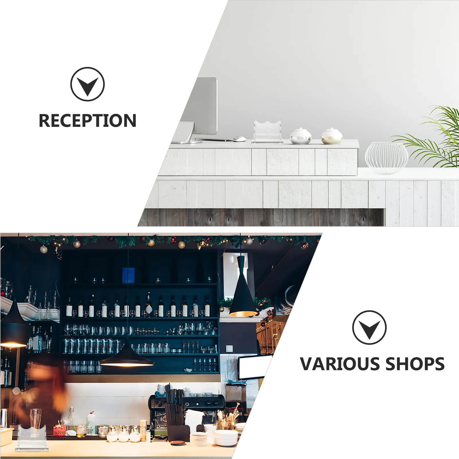 

Desktop Acrylic Business Card Holder Portable Card Storage Box Office Cards Organizer Transparent Business Display Stand