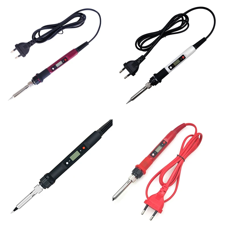 

Adjustable Temperature Soldering Iron LCD Welding Tool Solder Equipment Maintenance Tool 220V EU Plug