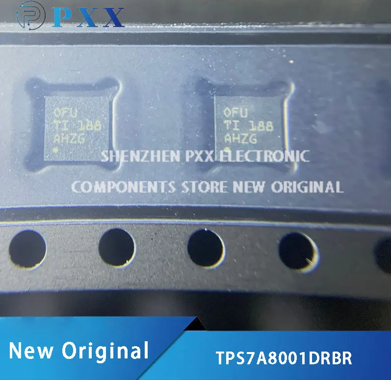 5Pcs New Original TPS7A8001DRBR TPS7A80 Low-Noise, Wide-Bandwidth, High PSRR,Low-Dropout 1-A Linear Regulator, VSON-8