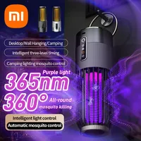 Xiaomi 2-in-1 Solar/USB Rechargeable Mosquito Killer Lamp Portable Electric Bug Zapper for Outdoor Camping Home 4000V Shock 2025