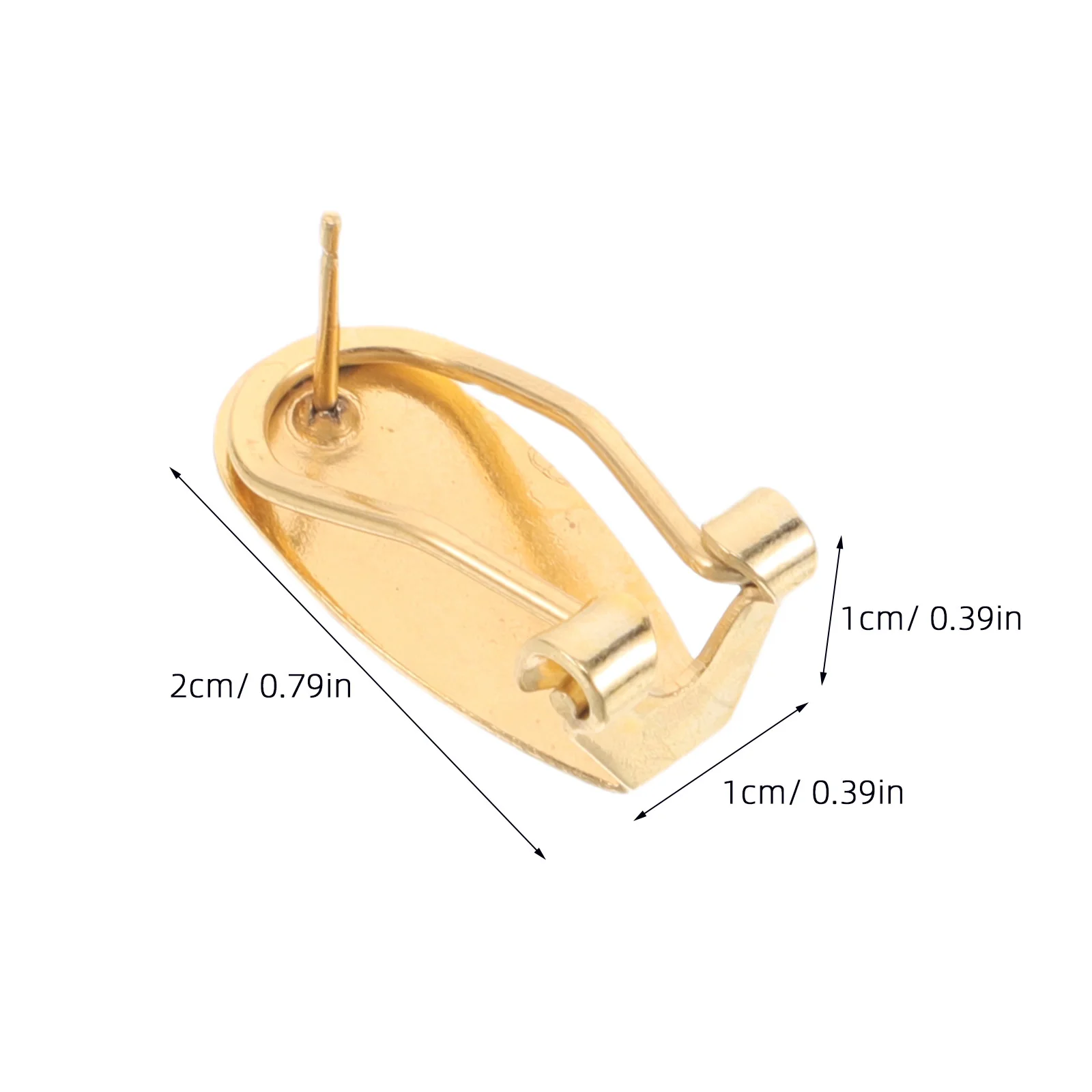 50Pcs Copper Earring Blanks Oval Clip on Findings Flat Backs DIY Earring Making Accessories Earrings Clip on Earrings Part