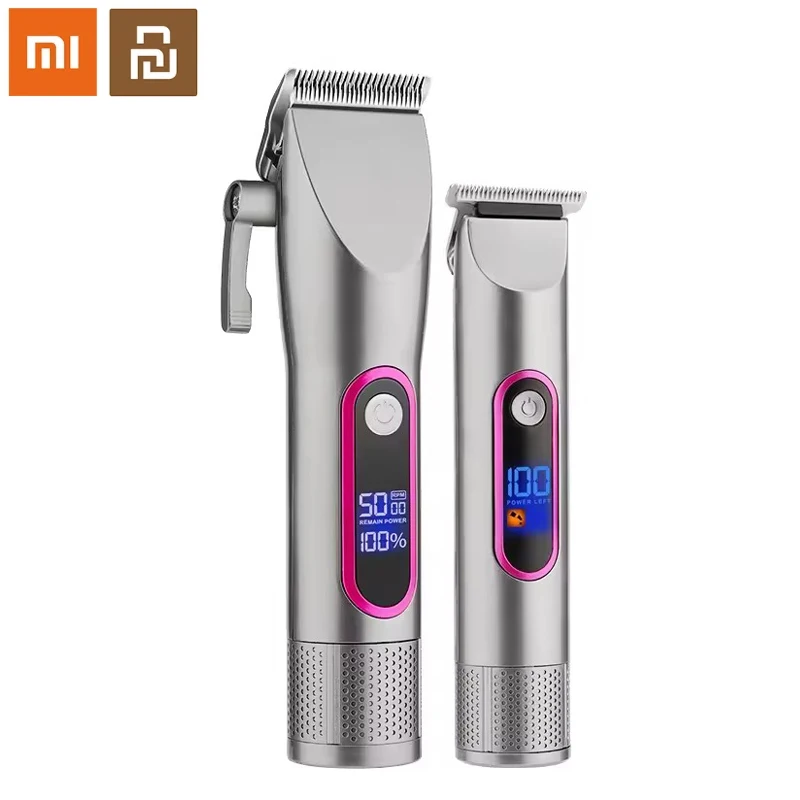 Xiaomi Youpin Hair Trimmer 682 Rechargeable Low Noise Professional Barber Salon Hair Cutting Clipper Trimmer 2 Pieces Set