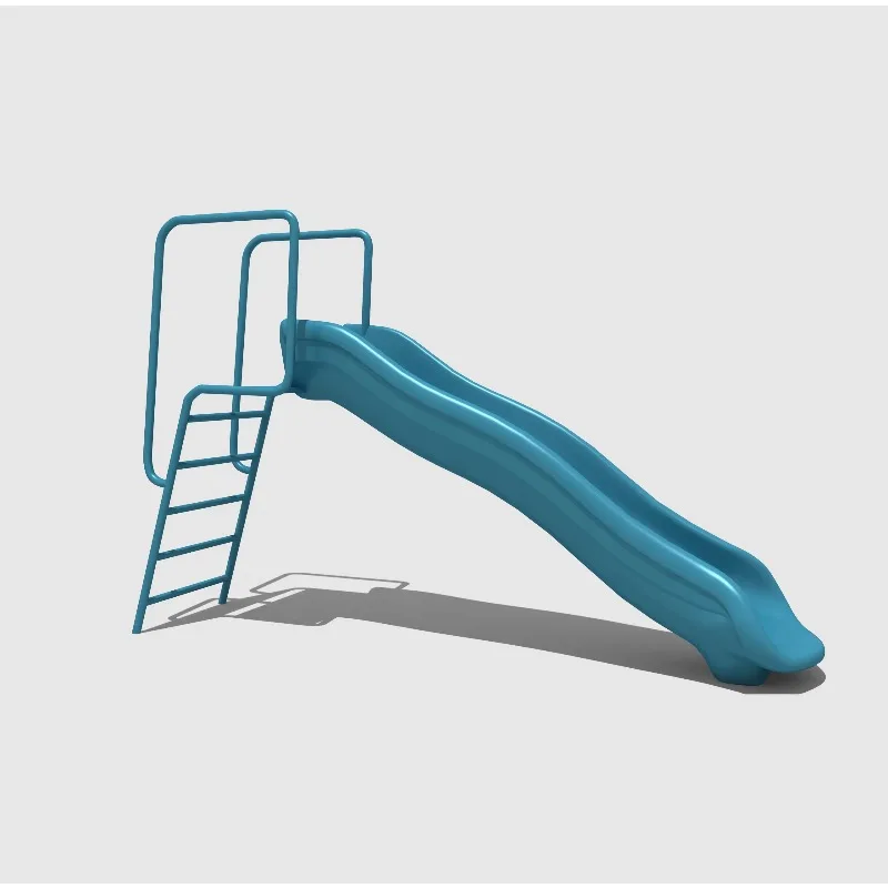 Stainless steel slide custom simple playground equipment climbing slide iron frame climbing stairs JMQ-713