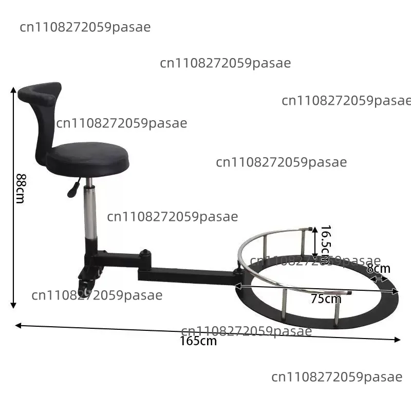 Multifunctional Adjustable Swivel Stylist Stool - Professional Hairdressing Stool - Swivel Hairdressing Chair for Haircuts