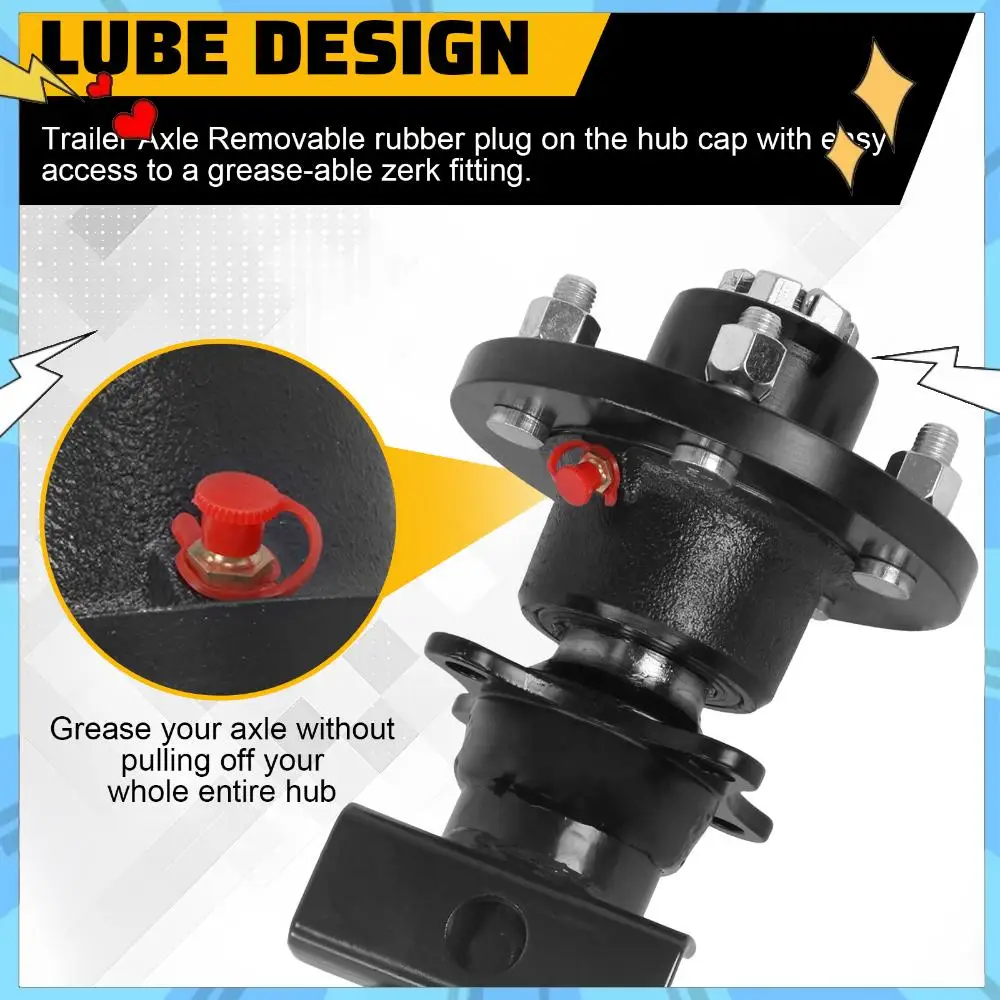 3500 Lbs Trailer Ax…