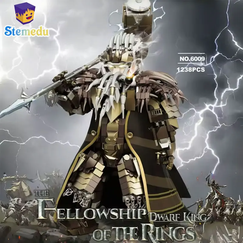 

DK6009 1238PCS Dwarf King Mech Building Set Fantasy Ring Protector Model Puzzle for Boys Adults Collector’s DIY Gift