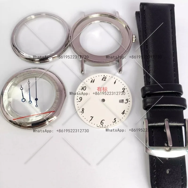 

9015 movement case, sapphire mirror stainless steel case, diameter 38 mm, watch accessories, full set of cases