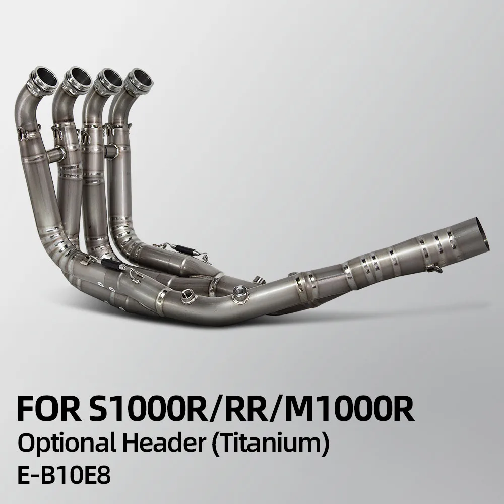 

E-B10E8 For BMW S1000RR S1000R 19-25 years Motorcycle Exhaust Manifold Full Titanium Escape Front Link Pipe Connect OE Muffler