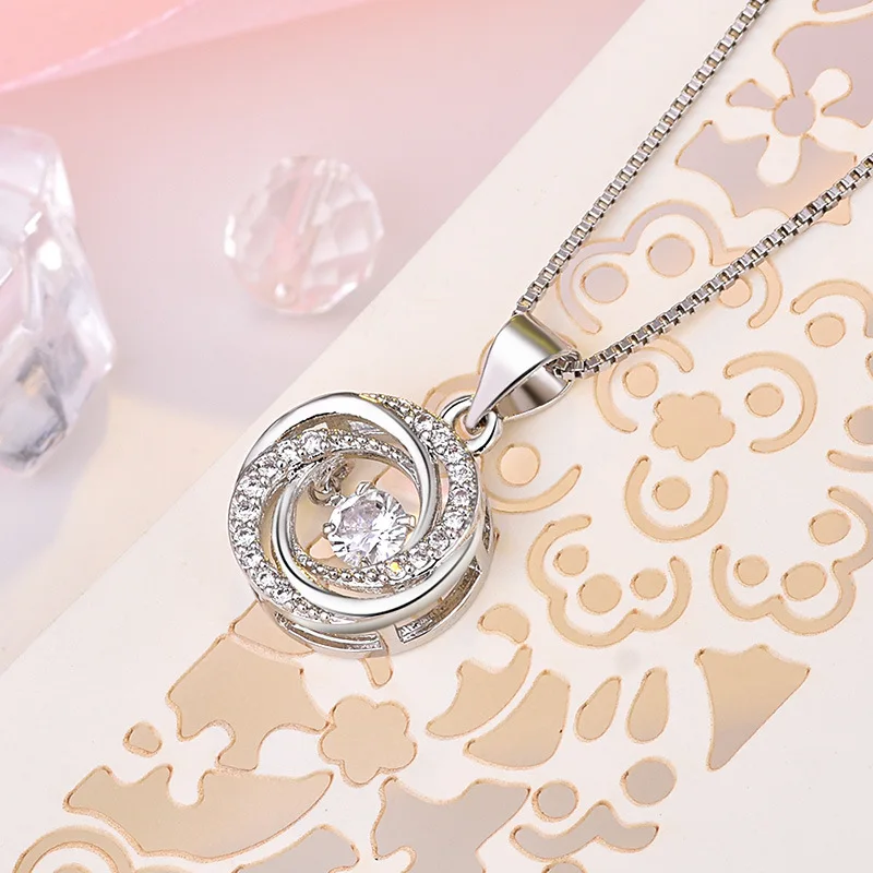 925 Sterling Silver Pendant Necklace, Wedding Gift