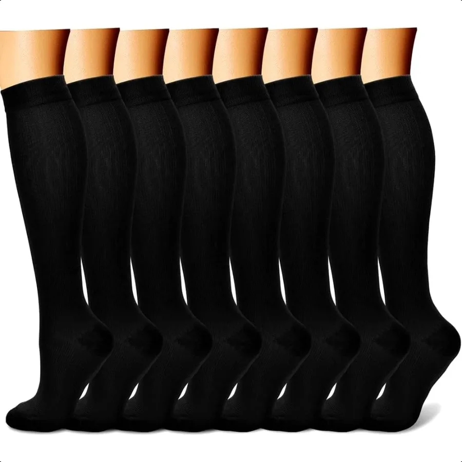 

Comprion Socks for Women Men Circulation 8 Pairs 1520 mmHg is Best port for Athletic RunningHiking
