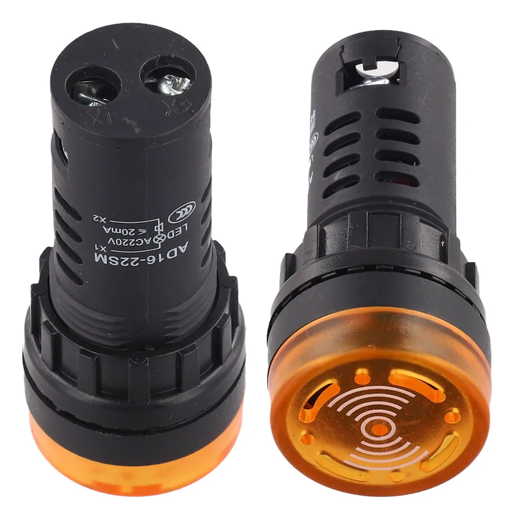 AD16-22SM AC/DC 220V Sound Light Alarm Indicator Light Flash Buzzer Quickly Installed For Control Panels Equipment