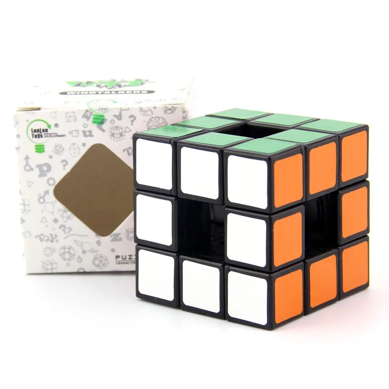 LanLan 3x3x3 Cubo Cavo 3x3 Cubo Magico Trasparente Trasparente Cubo Magico Professionale Puzzle Giocattolo Per I Bambini Giocattolo Educativo Per Bambini