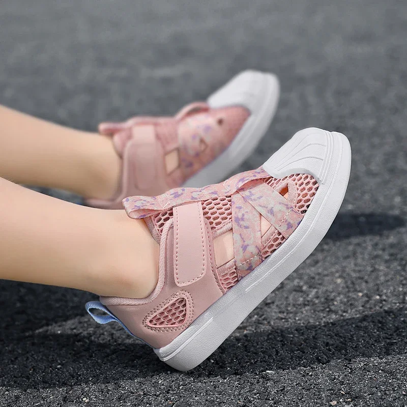 Summer Girls Casual Shoes Light Mesh Breathable Sneakers Children Autumn Tenis Cute Female Sport Running Chaussure Enfant 8