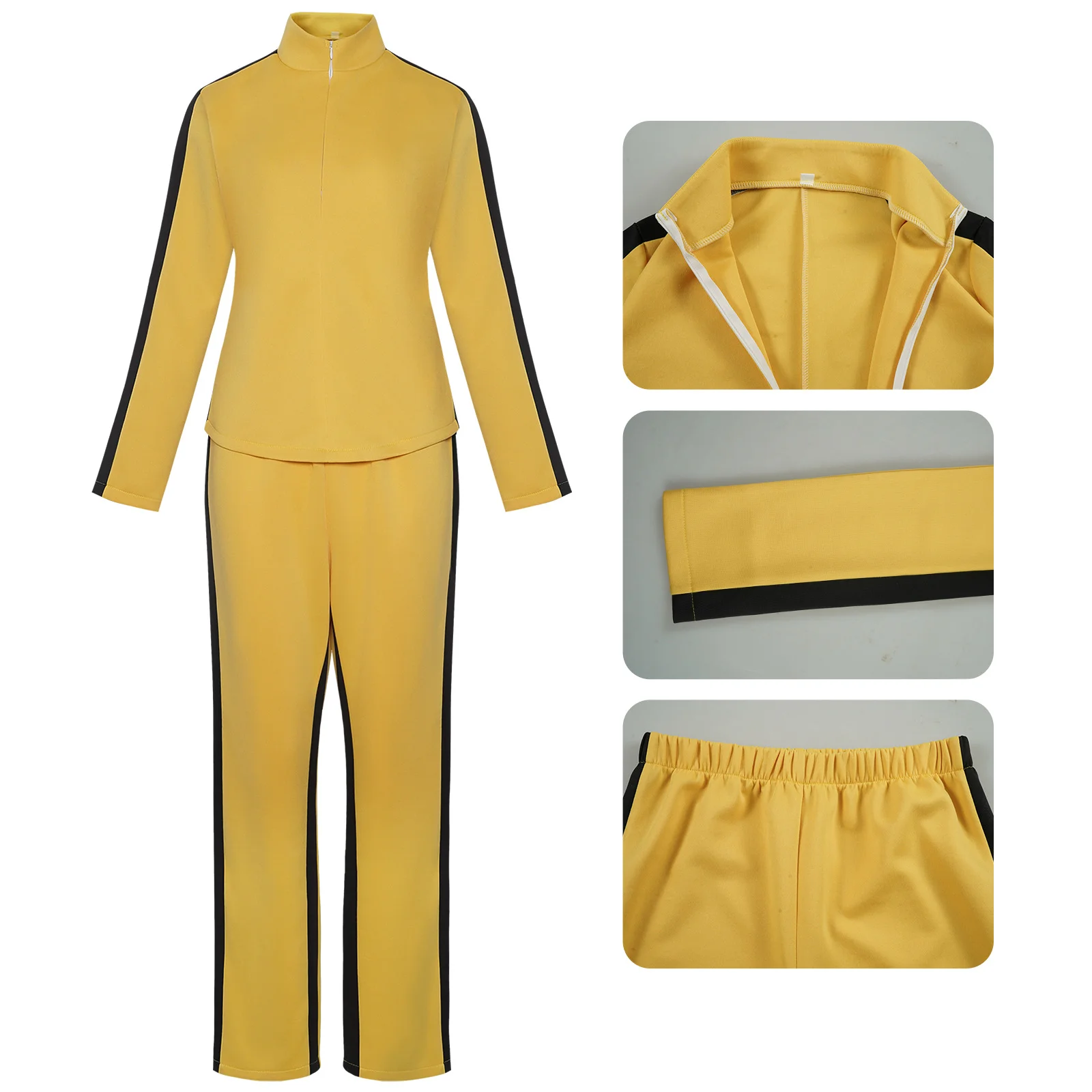 Kostium Kill Bill: Panna Młoda Beatrix Kiddo, strój do cosplayu, kombinezon kung-fu dla kobiet, kostiumy na Halloween, karnawał, Mardi Gras
