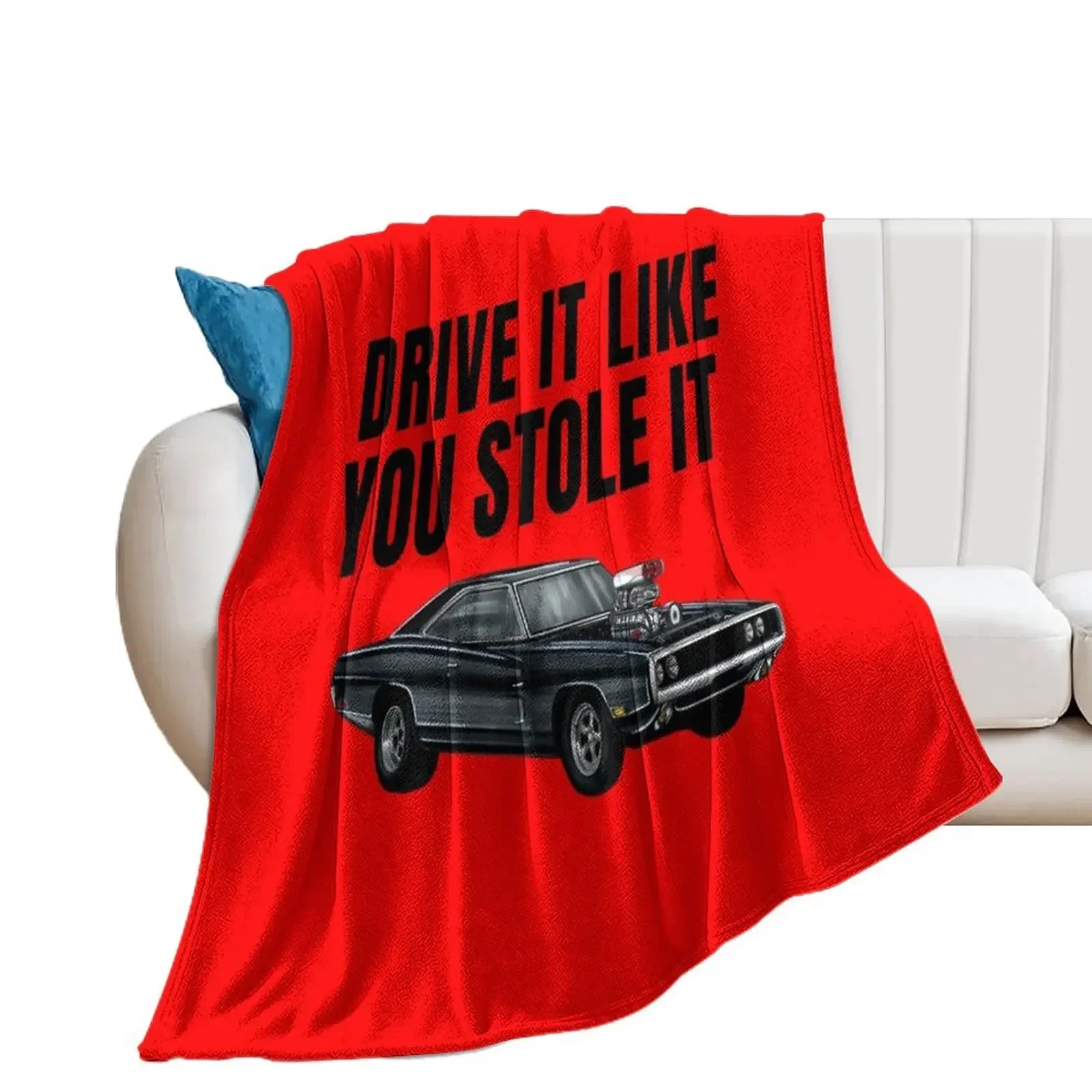 Drive it like you stole it { fast and furious Dom's Charger } Throw Blanket Polar christmas decoration Blankets