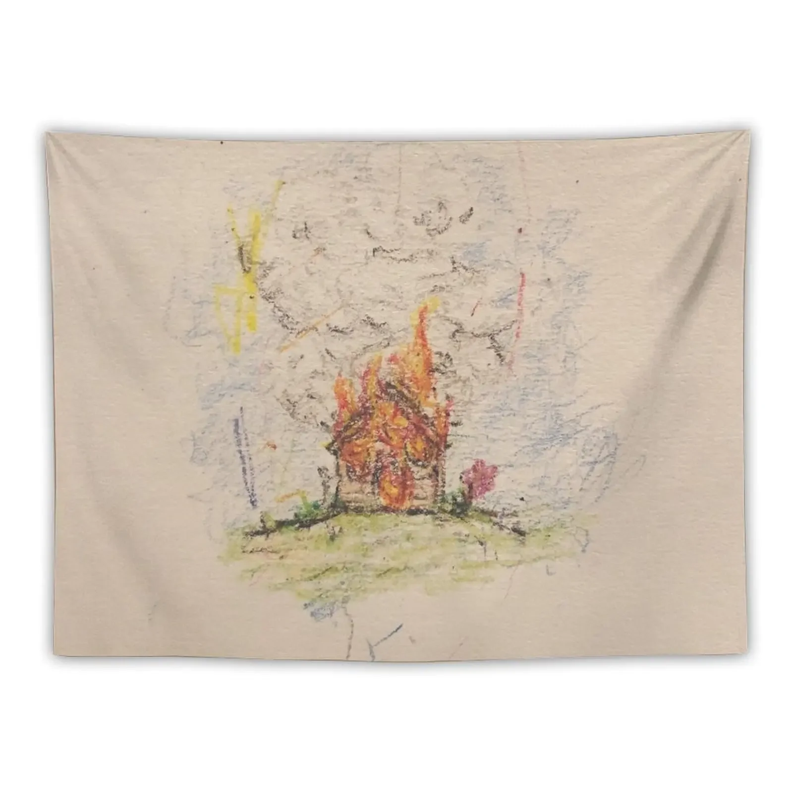 

isaiah rashad house is burning Tapestry Wallpaper Decoration Bedroom Tapestry