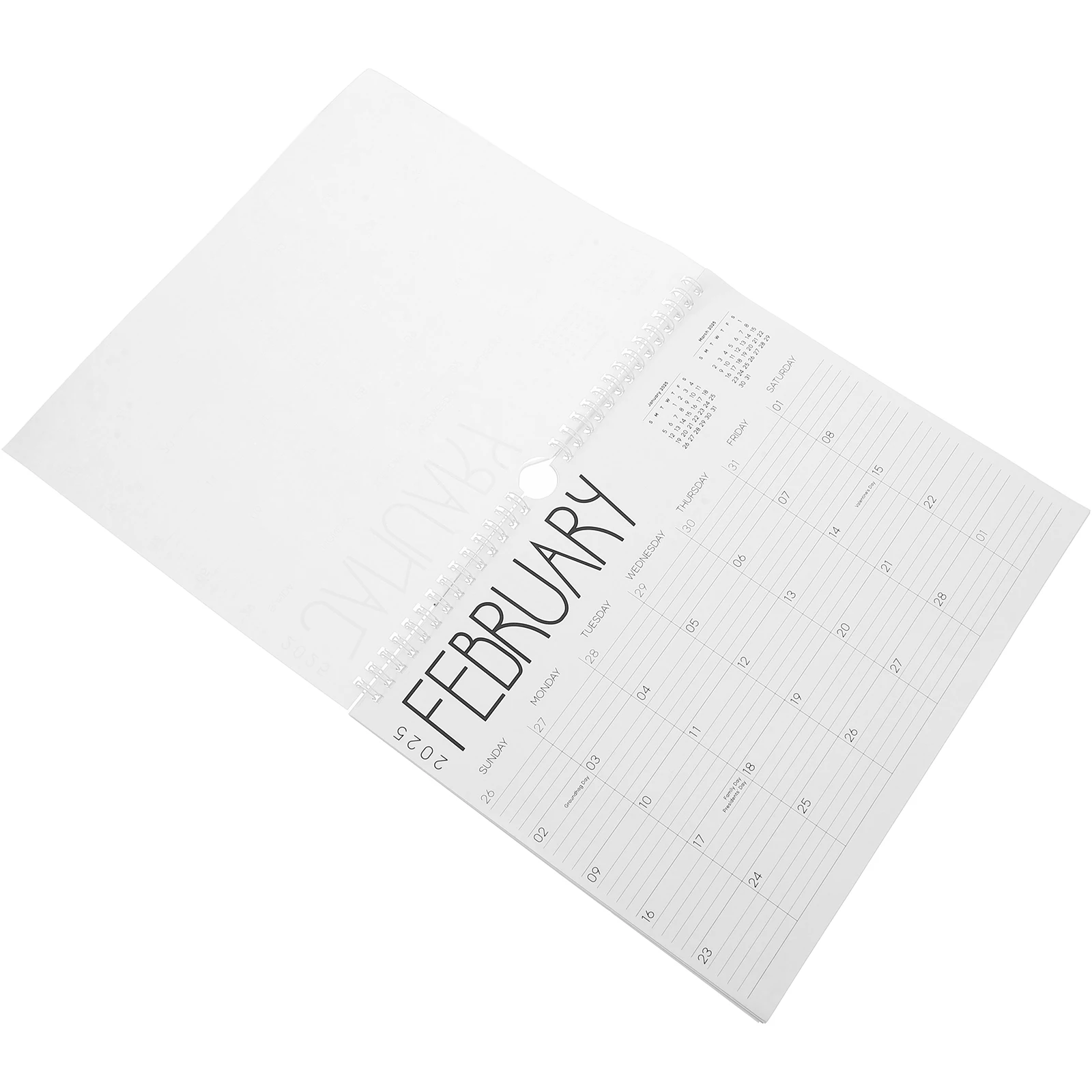 

12pcs 2025 Wall Calendar 12 Month Planner Hanging Desk Schedule Family Office School Agenda Tear Off Flip Pages Yearly