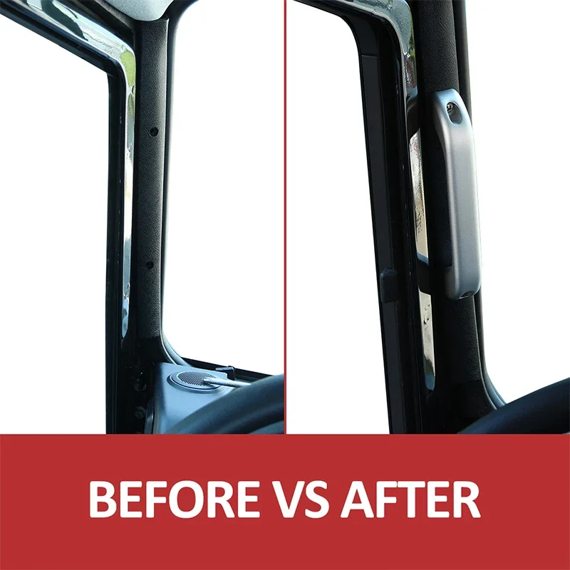 Aluminum Alloy Inner Door Grab Handle For Land Rover Defender 90 110 04-18 Car Interior A/B-Pillar Handle Decoration Accessories