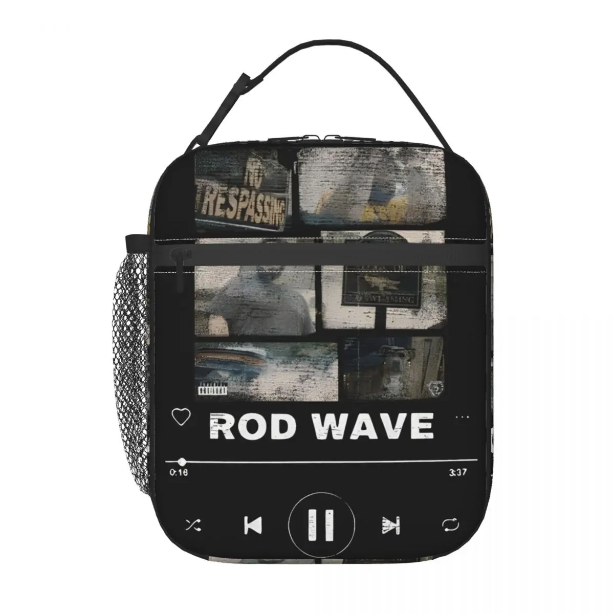 Rod Wave Rapper fiambrera aislada, bolsas de viaje de Hip Hop, contenedor de alimentos, enfriador portátil, fiambreras térmicas para el trabajo