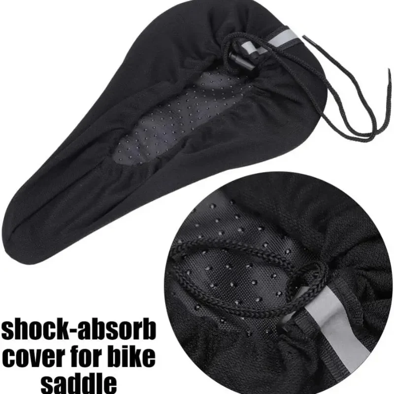 Anti-slip Bicycle Seat Cover 3D Bicycle MTB Cushion Cover Breathable Soft Spong Foam Bicycle Parts Bike Cycling Saddle Cover