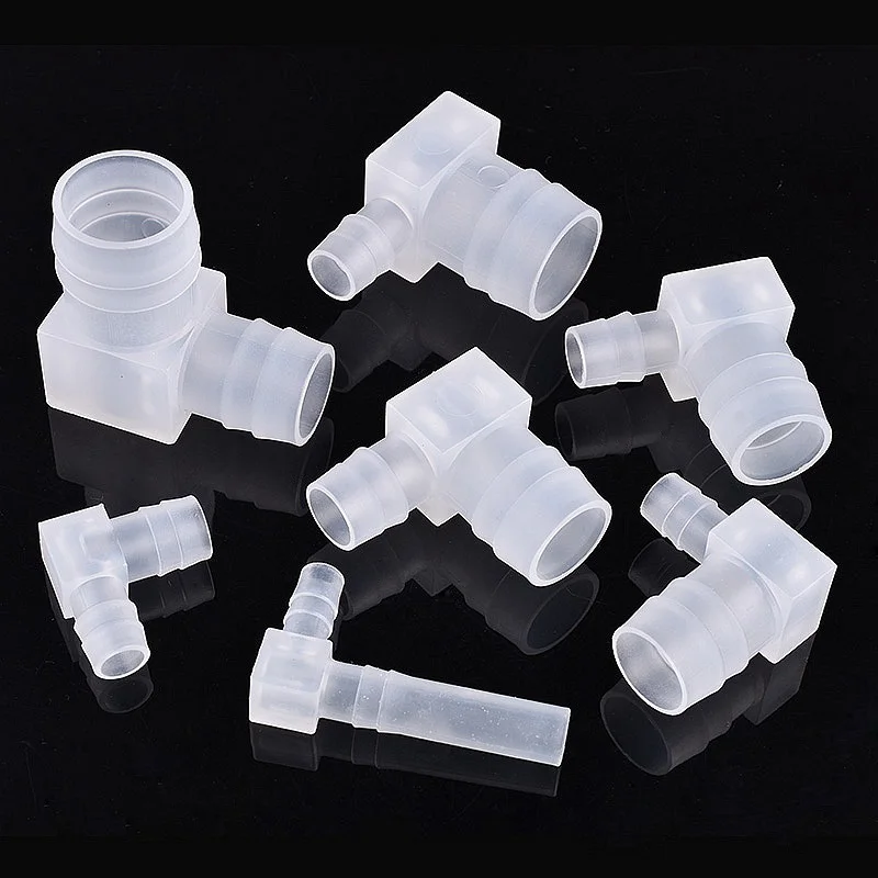 5~200Pcs PP Reducing Elbow L-type Connectors Aquarium Tank Air Pump Aerator Hose Pagoda Joint Irrigation Variable Diameter Joint