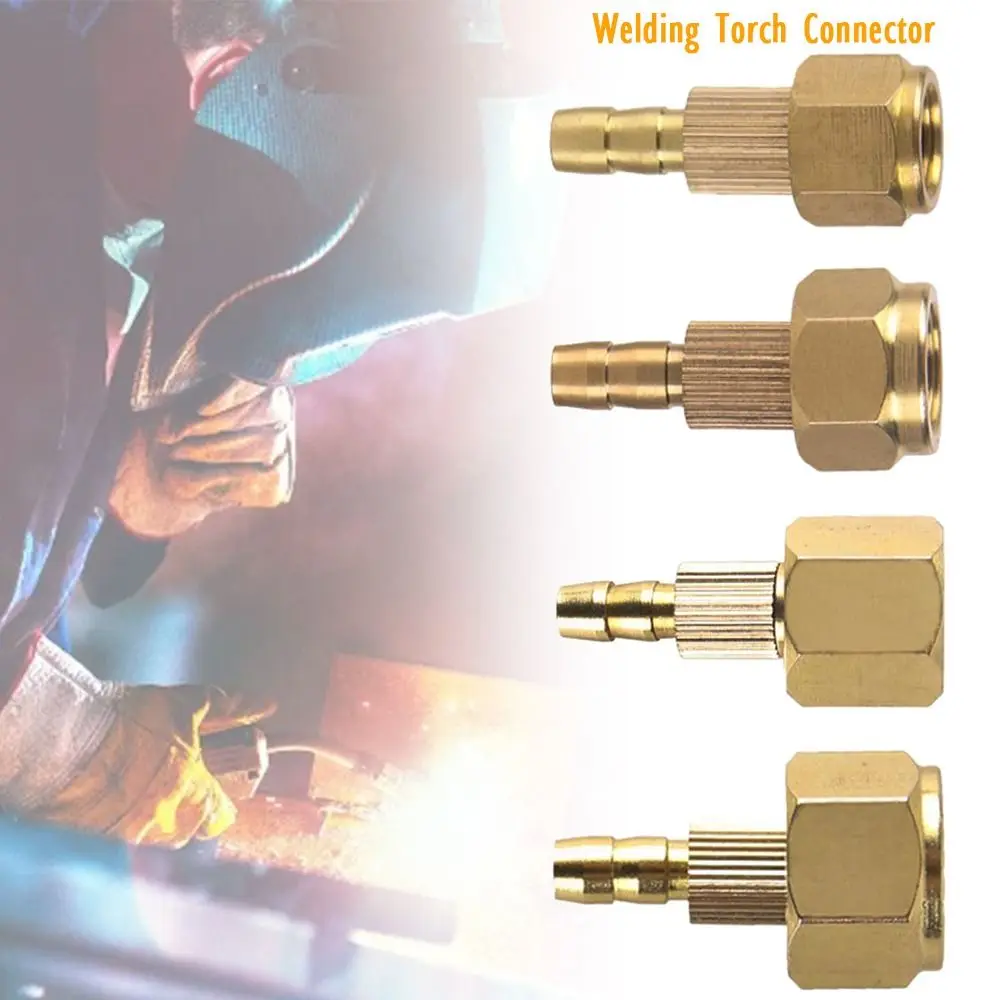 

M16 M14 M12 M10 Gas Water Adapter Argon Arc Welding Brass Nut Water-cooled Welding Gun Adapter Welding Torch Connector